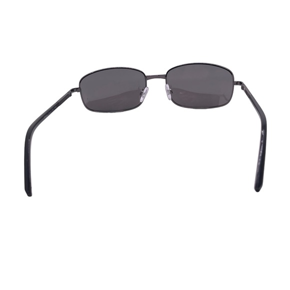Gunmetal Wire Frame Polarized Sunglasses with Mirrored Lenses - Picture 7 of 10